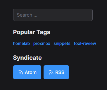 List of tags